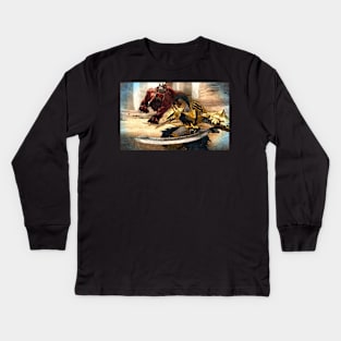 knight - beast Kids Long Sleeve T-Shirt